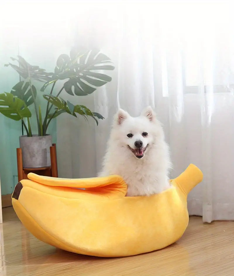 Cozy Banana Cat Bed