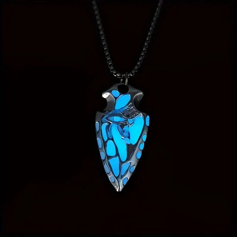 Ecliptic Glow Shield Necklace