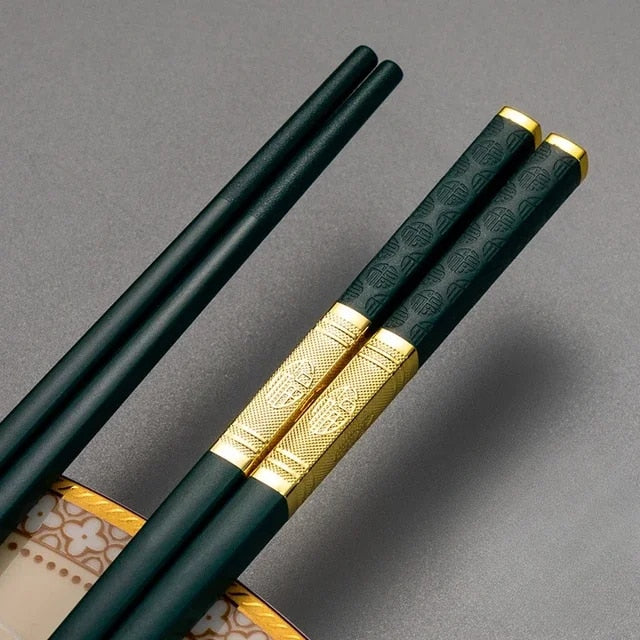 reusable metal chopsticks set