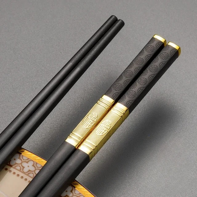 reusable metal chopsticks set