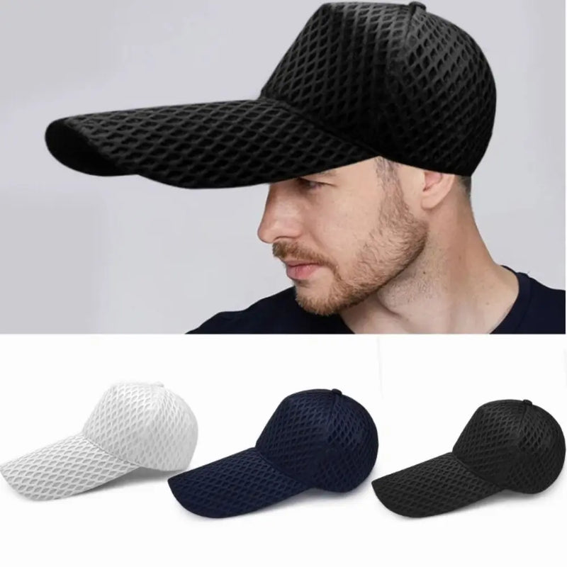 Oversize Mesh Sunshade Cap