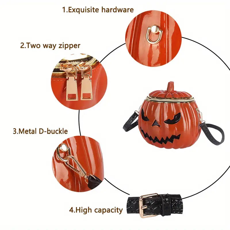 Pumpkin Chic Crossbody Bag