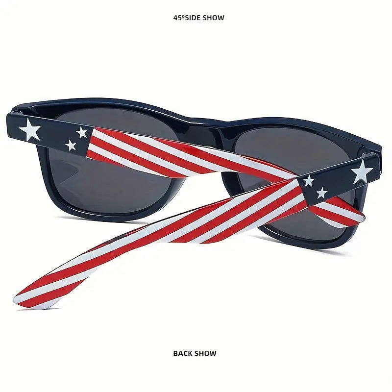 Patriotic Party Shades: USA Flag Sunglasses