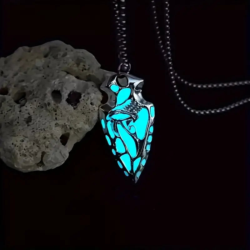 Ecliptic Glow Shield Necklace