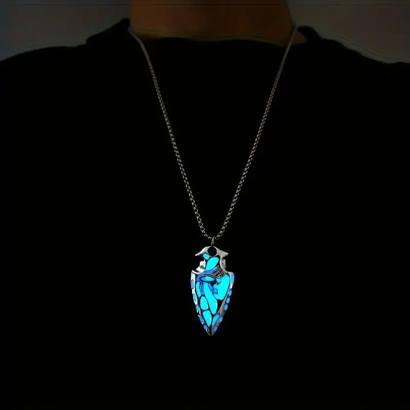 Ecliptic Glow Shield Necklace