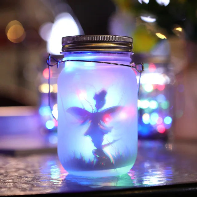 Solar Firefly Glow Jar