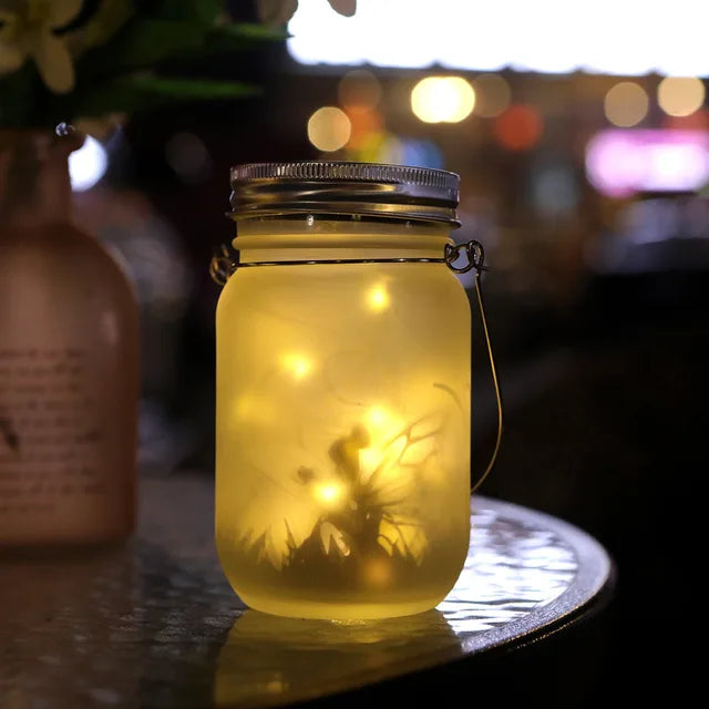 Solar Firefly Glow Jar