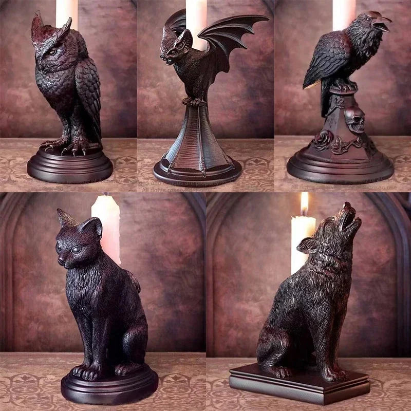 Gothic Beast Candleholders