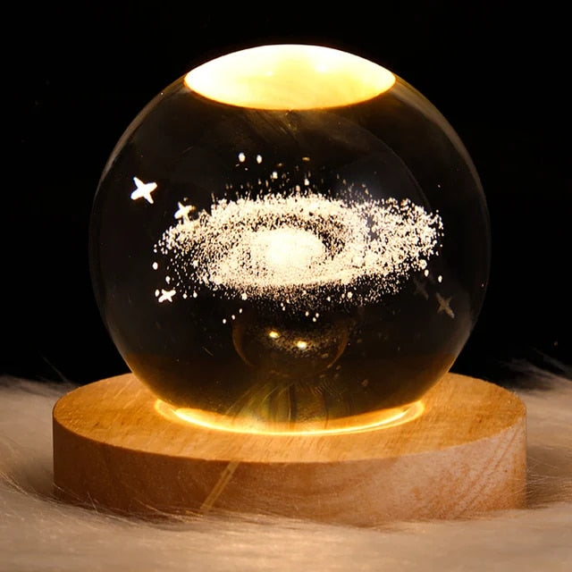 Galactic Dreams Crystal Ball Night Light