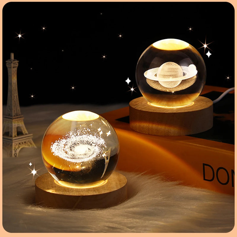 Galactic Dreams Crystal Ball Night Light