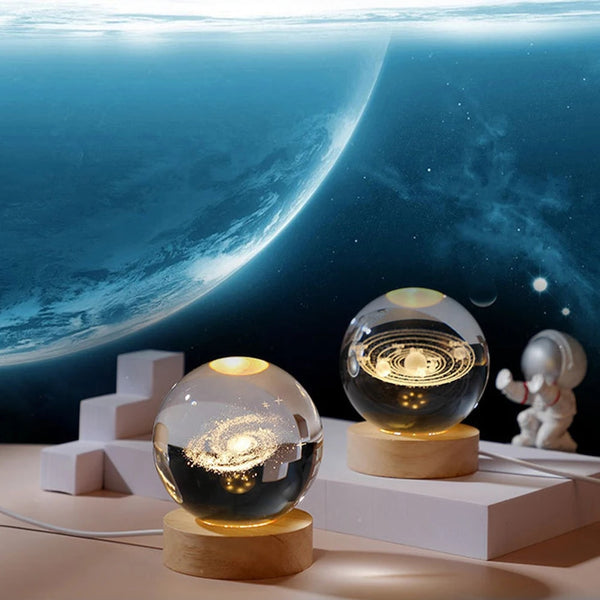 Galactic Dreams Crystal Ball Night Light