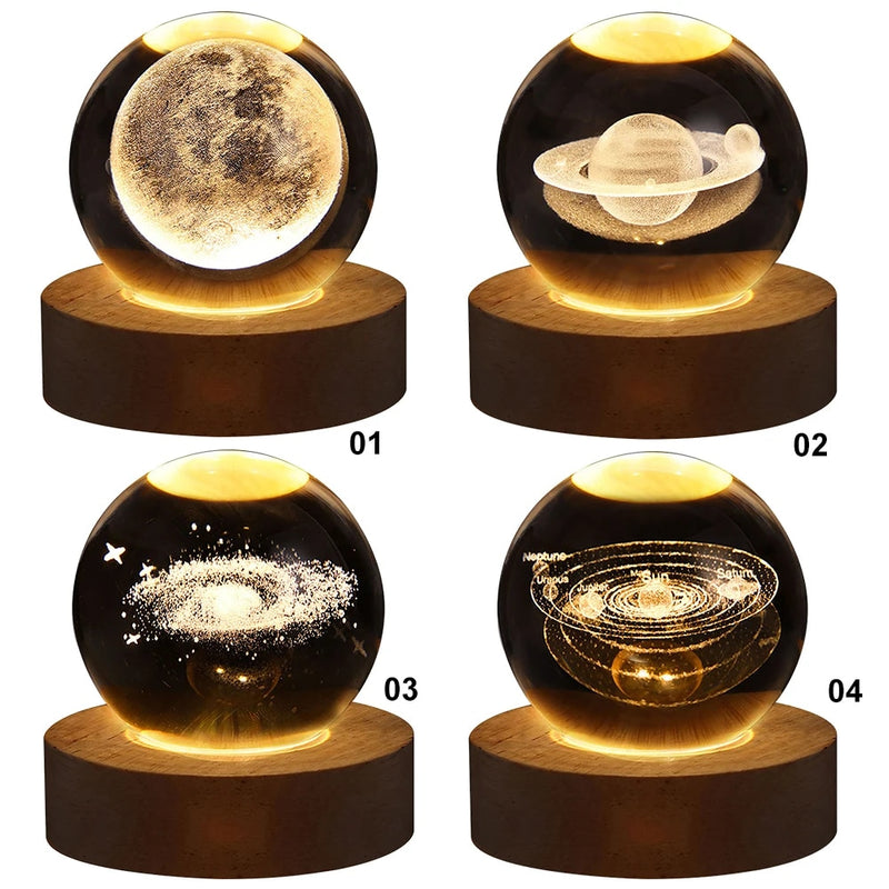 Galactic Dreams Crystal Ball Night Light