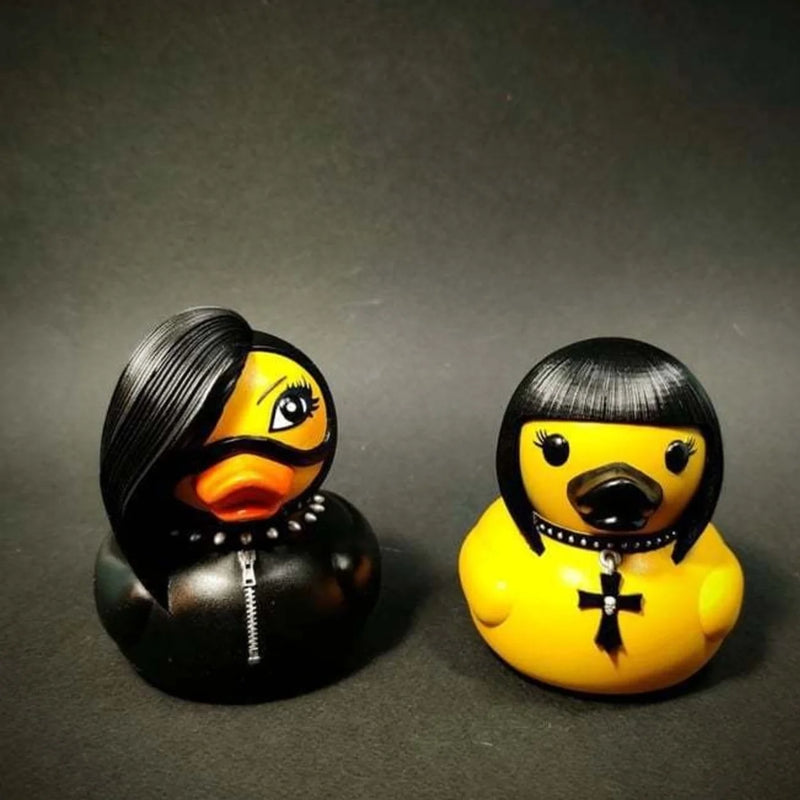 Gothic Punk Satan Duck Resin Figurine