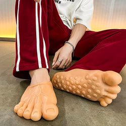 Chuckling Tootsies: Whimsical Unisex Bigfoot Sandals