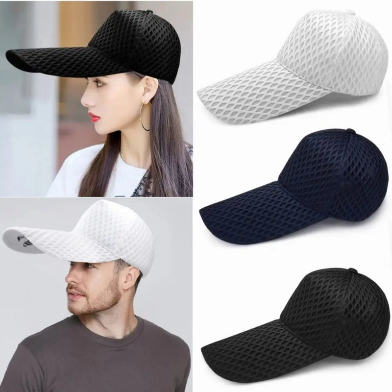 Oversize Mesh Sunshade Cap