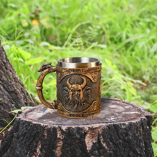 Nordic Mythology Viking God Odin Art Mug