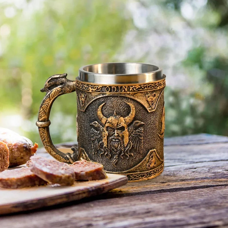 Nordic Mythology Viking God Odin Art Mug