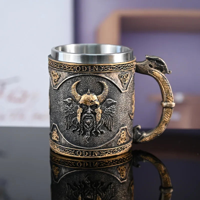 Nordic Mythology Viking God Odin Art Mug