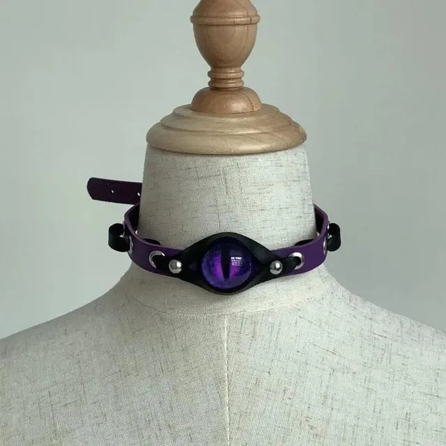 Punk Evil Eye Choker