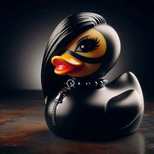 Gothic Punk Satan Duck Resin Figurine