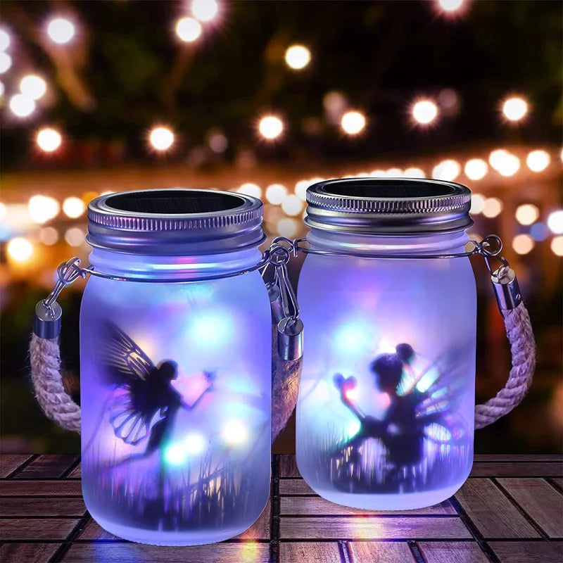 Solar Firefly Glow Jar