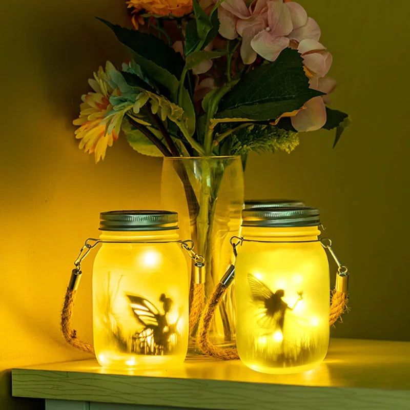 Solar Firefly Glow Jar