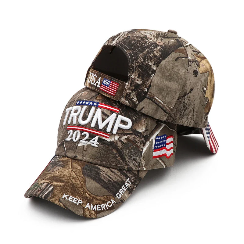 Patriotic Trump 2024 Baseball Cap