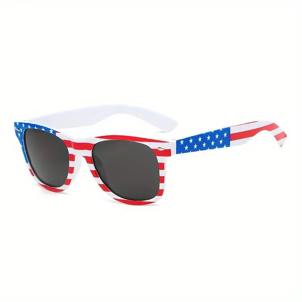 Patriotic Party Shades: USA Flag Sunglasses