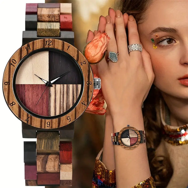 Timber Elegance: Luxury Wood Wristwatch