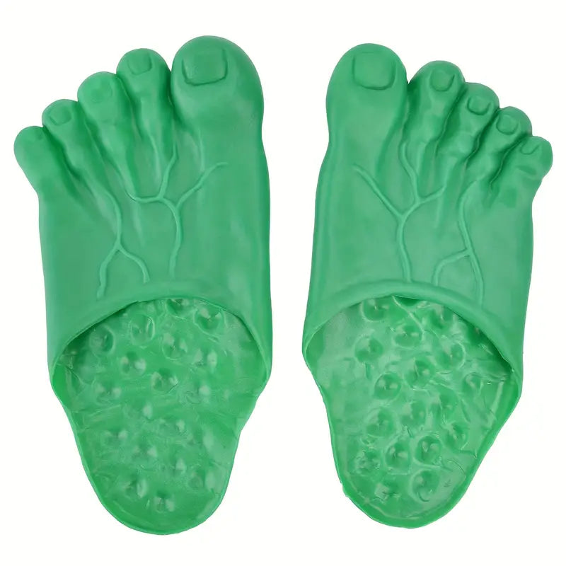 Chuckling Tootsies: Whimsical Unisex Bigfoot Sandals