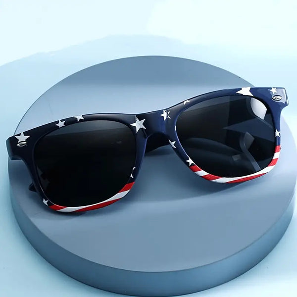 Patriotic Party Shades: USA Flag Sunglasses