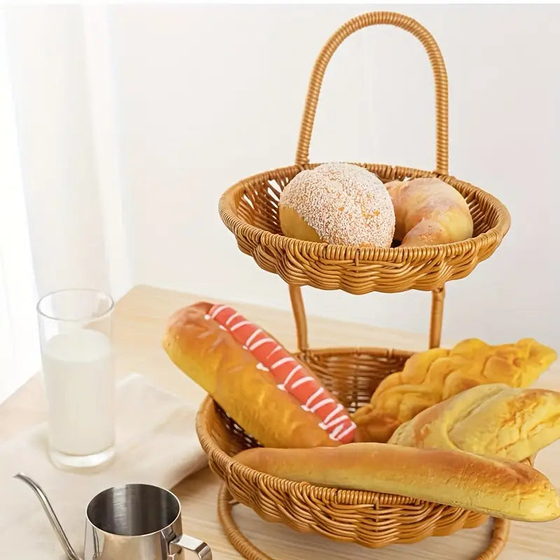 Rattan Fruit Storage Basket